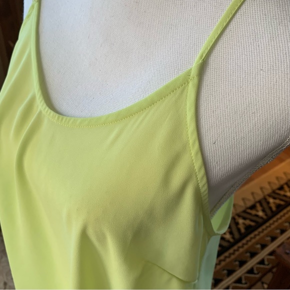 ๐ 2/$10 Lush neon green yellow tank top crisscross back - Picture 4 of 8